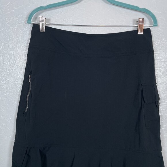 Royal Robbins Women 4 Black Discovery Skirt Pockets Quick Dry Stretch Gorpcore - Picture 3 of 8
